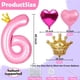 thumbnail image 2 of Set de globos princesa Florisland 40" rosa con corona 8, 2 of 6