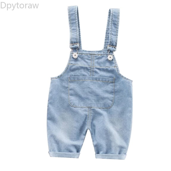 Dpytoraw Pants Kids Jean Solid Trousers Baby Girl Denim Boy Suspender Clothes Toddler Boys Pants Boys Jeans Size 18-24 Months
