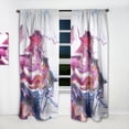 thumbnail image 2 of DESIGN ART Designart 'Purple, Pink and Blue Marble Composition' Mid-CenturyCurtain Single Panel 52 in. wide x 95 in. high - 1 Panel 95 Inches, 2 of 5