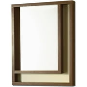 South Shore Latté Mirror, Wild Walnut / Cream
