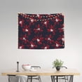 thumbnail image 2 of Red Navy Floral Tapestry for Bedroom - Tapestry Wall Hanging Wall Tapestry for Dorm Wall Decor Home Decoration , Aesthetic Funny Tapestry 29 x 37in, 2 of 5