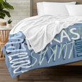 thumbnail image 3 of AISENIN Custom Monogrammed Blanket Personalized Name Blanket Customized Blanket with Name Text for Adult Kid Birthday Christmas New Year Gift, 3 of 5