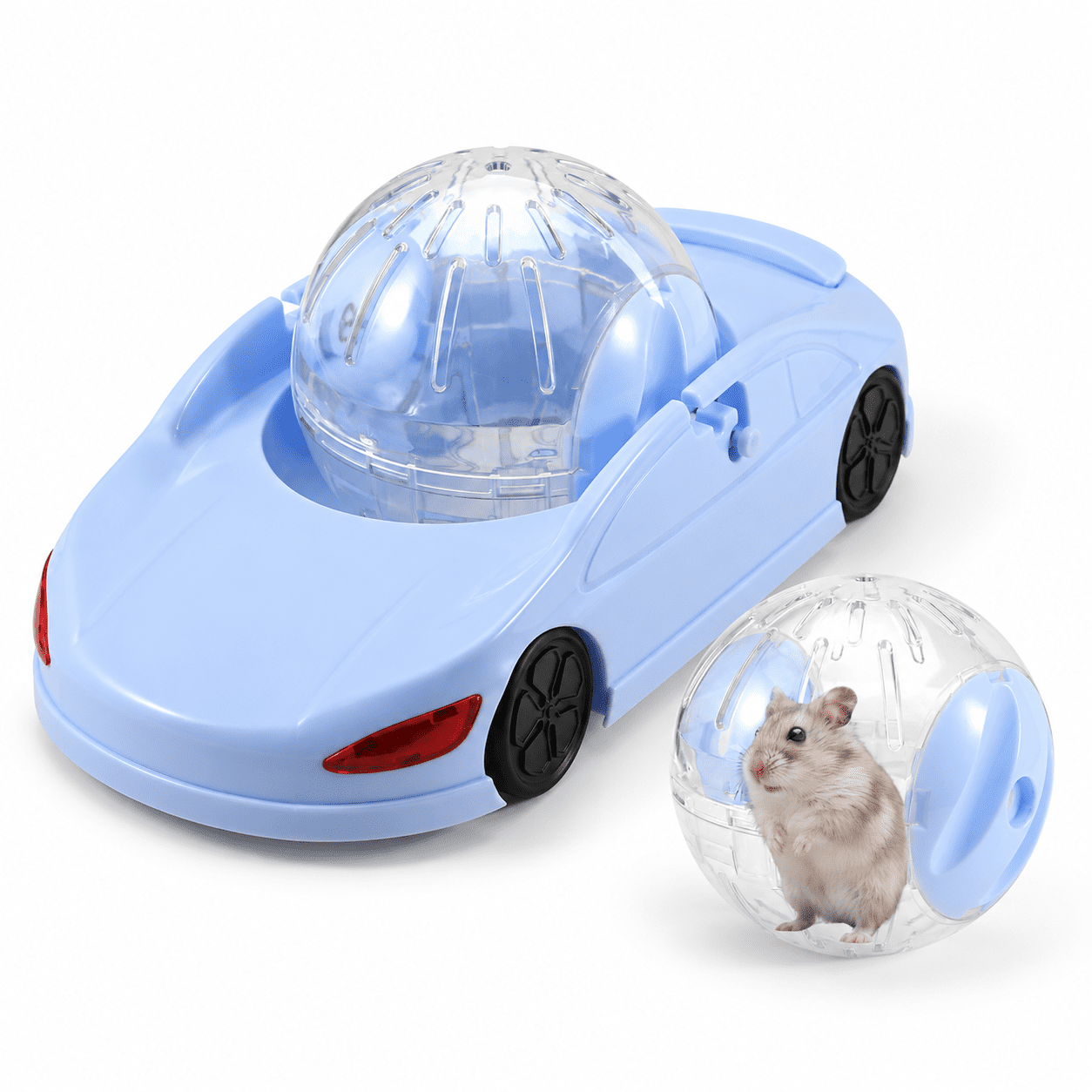 3-in-1 Hamster Ball 4.8 Inch Detachable Wheel Racing Car