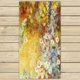 thumbnail image 1 of Toalla de Mano ABPHQTO Flores Blancas Hojas Verdes Amarillo Marrón 75x140 cm, 1 of 1