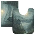 thumbnail image 7 of Yayeee Bath Rugs for Bathroom Floor Set of 2 Non Slip Fluffy Soft Absorbent Mat, Forest House, 7 of 7