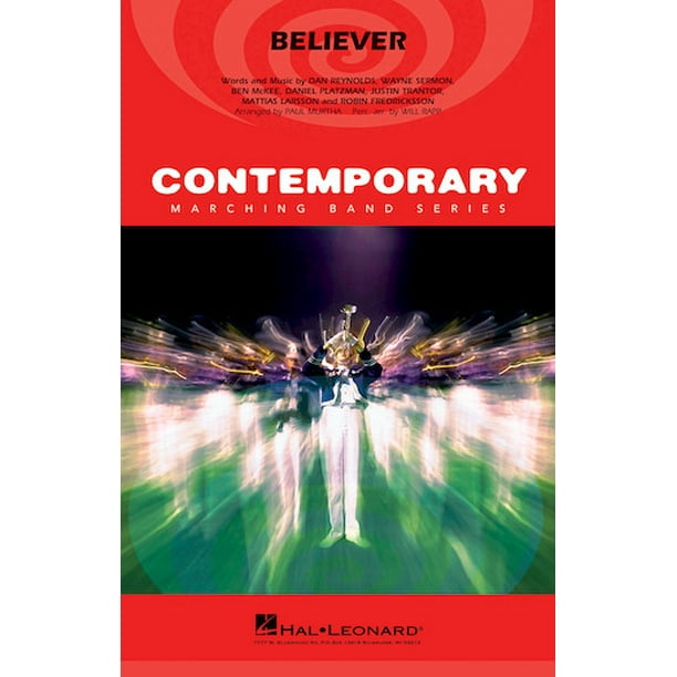 Believer Imagine Dragons Contemporary Marching Band Score And Parts Sheet Music Songbook Walmart Com Walmart Com