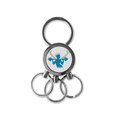 thumbnail image 1 of Porte-clés en Métal Inoxydable pour Haltères et Entraînement Physique, 1 of 3