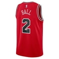 thumbnail image 3 of Unisex Nike Lonzo Ball Red Chicago Bulls Swingman Jersey - Icon Edition, 3 of 3