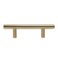 thumbnail image 4 of (2 pack) Better Homes & Gardens 3" (76mm) Center-to-Center Bar Pull, Brushed Brass, 2 Pack, 4 of 6