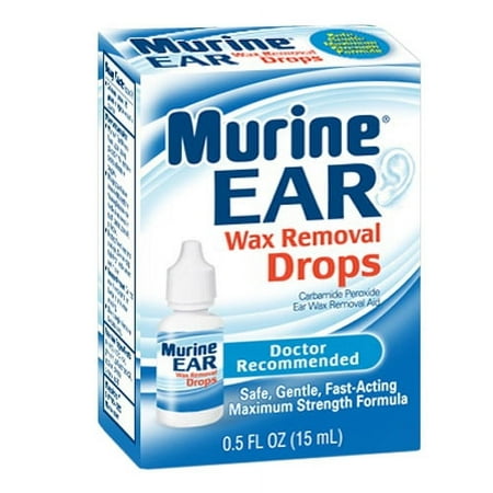 Murine Ear Drops For Ear Wax Relief Drops - 0.5 Fl oz, 2 Pack
