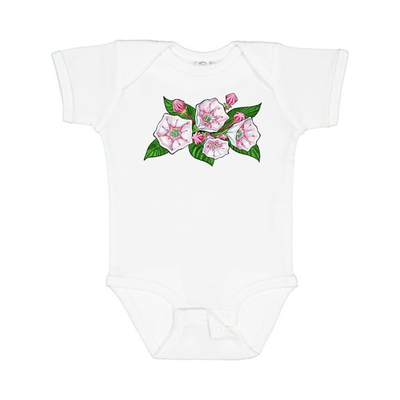Inktastic Mountain Laurel Flowers Boys or Girls Baby Bodysuit
