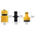 thumbnail image 3 of Kit De Conector De Manguera, Conjunto De Acoplamiento De Tubería A Prueba De Fugas Universal Para El Hogar, Componente De Riego, Piezas De Unión De Grifo, Accesorios Extensores Cateissary HA036152-00, 3 of 6