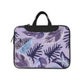 thumbnail image 2 of YFYANG 15.6 inch Universal Laptop Bag Oxford Cloth Laptop Sleeve, Multi-functional Purple Leaf Texture Notebook Computer Messenger Bag Handbag, 2 of 8
