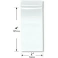 thumbnail image 2 of Plymor 2" x 4" (Pack of 200), 4 Mil Heavy Duty Zipper Reclosable Plastic Bags, 2 of 3