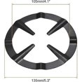 thumbnail image 2 of Cast iron gas stove hob plate reduction ring coffee pot stand shelf support stand coffee pot black, 2 of 4