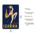 thumbnail image 2 of Izarra Grand Liqueur - Basque Country - Dancer in Red Gerriko - Vintage Advertising Poster by Mory c.1930s - 8 x 12 inch Vintage Wood Art Sign, 2 of 4