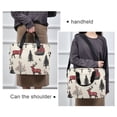 thumbnail image 6 of FORMRS 16" Laptop Bag Carrying Sleeve Case with Handle Travel Shoulder Briefcase, Beige Christmas Plaid, 6 of 8