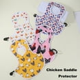 thumbnail image 3 of sunsanly Chicken Saddle Outdoor Hen Apron Chicken Protective Vest Jacket Poultry Wing Back Protector for Feather Growth, 3 of 8