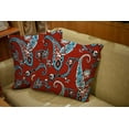 thumbnail image 6 of Set of 2 Paisley Background Hand Drawn Pattern Throw Pillow Covers 18X18 Inch Decorative Pillow Cases for Couch Bedroom Living Room, 6 of 6