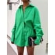 thumbnail image 1 of Sampic, traje azul para mujer, camisa holgada informal de manga larga 2022, Tops de verano y Mini pantalones cortos, chándal de moda, conjunto de dos piezas, trajes Tan Jianjun  unisex, 1 of 2