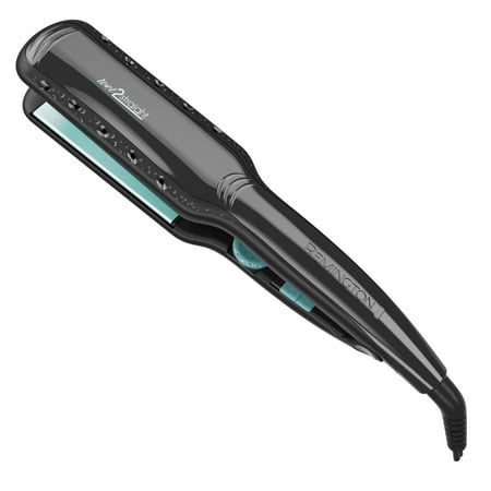 Remington 1¾” Wet 2 Straight Flat Iron with Ceramic + Titanium Plates, Black, S7330A