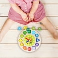 thumbnail image 3 of Childrens Wooden Geometric Digital Alarm Clock Puzzle Toy For Shape Number Learning In As Shown Size Wood Material, 3 of 8