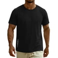 thumbnail image 5 of Crew Neck T Shirts for Men Soild Color Pullover Short Sleeve Tee Shirts Fashion Casual Basic Athletics Summer Tops, 5 of 9