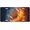 Clear, variant on Football Flame Fire Front License Plate for Women Car Vanity Plates Decorative Aluminum Metal Cute Novelty License Plate Cover for Men 6x12 Inch (4 Holes)