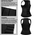 thumbnail image 6 of FITVALEN Women's Workout Waist Trainer Zip Vest Body Shaper with Adjustable Belts Underbust Corset Neoprene Sauna Sweat Suit, 6 of 8