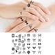 thumbnail image 4 of 10PCS impermeable arte corporal tatuajes temporales pegatinas de tatuaje de dedo de larga duración, 4 of 9