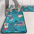 thumbnail image 2 of Kitchen Rugs Sets Of 2,Colorful Fantasy Creatures UFO Pattern Anti Fatigue Kitchen Mat Rugs Non Slip Washable,Decorative Kitchen Floor Mats for Kitchen,Sink,Laundry,17"x47"+17"x47", 2 of 5