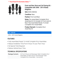 thumbnail image 2 of Front and Rear Strut and Coil Spring Kit - Compatible with 2006 - 2014 Honda Ridgeline 2007 2008 2009 2010 2011 2012 2013, 2 of 2