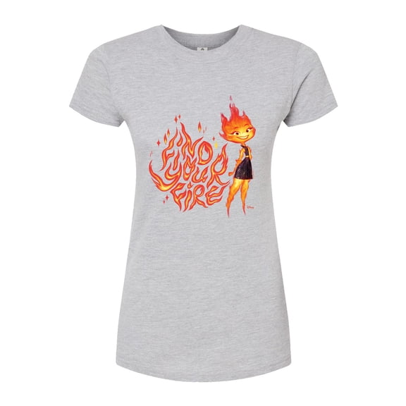 Elemental - Find Your Fire Ember - Juniors Fitted Graphic T-Shirt
