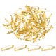 thumbnail image 1 of Paquete de 120 alfileres de barra, respaldos de broche de 1.2 pulgadas, cierre de seguridad para insignias/etiquetas de nombre/corsages/manualidades de bricolaje/costura de tela [30mm, tono dorado], 1 of 1