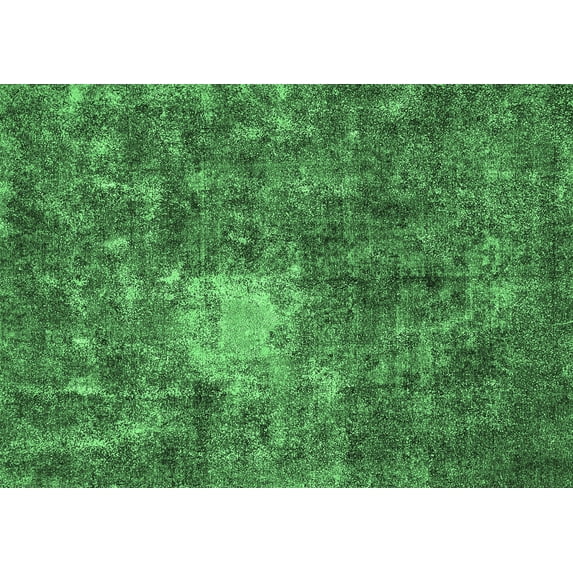 Ahgly Company Indoor Rectangle Oriental Emerald Green Traditional Area Rugs, 3' x 5'