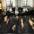 thumbnail image 5 of Bleum Cade 8'x10' Area Rugs for Living Room, Washable Rugs Modern Rugs for Bedroom Dinning Room,Abstract Rug Ultra Soft Non Slip Durable Large Carpet Home Decor, Black Gold, 5 of 14