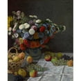 thumbnail image 3 of Monet, Claude 12x14 Black Modern Framed Museum Art Print Titled - Still Life with Flowers and Fruit, 3 of 5