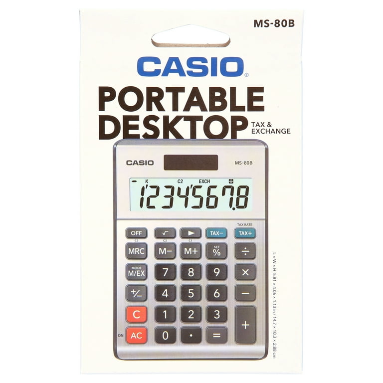 Casio MS-80 8-Digit Desktop Calculator - Walmart.com Casio MS-80 8-Digit Desktop Calculator - Walmart.com