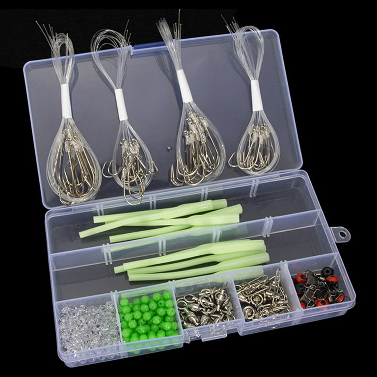 Fishing Accessories Kit for Freshwater/Saltwater, Fishing Set with Tackle  Box, Fishing Hooks, Weights, Jig Heads, O-Rings, Barrel Swivels, Fastlock  Snaps, Fishing Beads, Space Beans(Saltwater) in Dubai - UAE