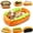 M, variant on Hot Dog Dog Bed, Soft Plush Small Cute and Warm Cozy Food Dog Cat Bed, Removable & Washable Pet Mat, Washer and Dryer Friendly