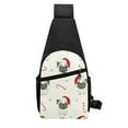 thumbnail image 3 of Disketp Sling Backpack,Multipurpose Crossbody Shoulder Bag Travel Hiking Daypack-Christmas Pug Dog, 3 of 6