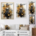 thumbnail image 4 of Designart "Yellow And Grey Stylishistas Portrait III" Fashion Floater Framed Canvas Art Print, 4 of 7