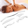 thumbnail image 4 of Stainless 5pcs / Set Stainless Steel Gua Sha Scraping Plate Body Muscle Relax Massage Tools Kit, 4 of 8