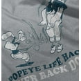 thumbnail image 5 of Popeye Life Hack Never Back Down Toddler Boy Girl T Shirt Infant Toddler Brisco Brands 12M, 5 of 6