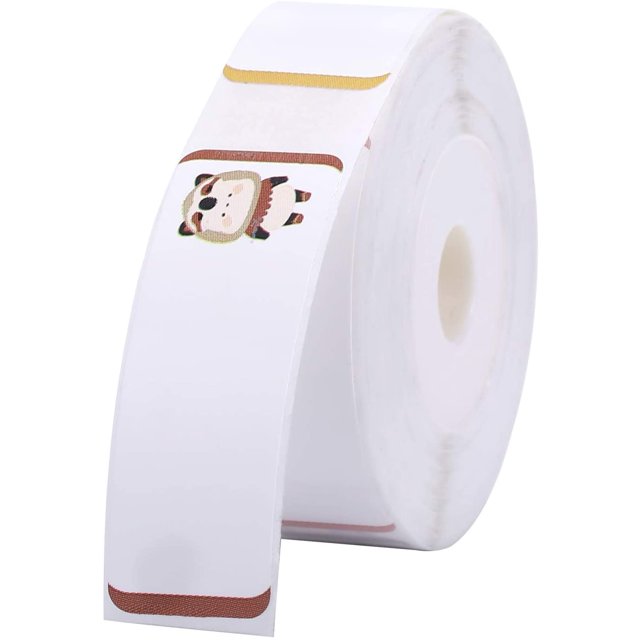 Label Paper Thermal Printing Paper Name Price Size Barcode Sticker Waterproof Tear Resistant 14x40mm 160sheets/roll Compatible with D11 Label Printer for Home Office Organization Supermarket T