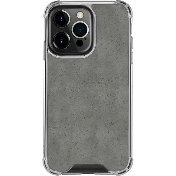 Skinit Speckle Grey Concrete iPhone 14 Pro Clear Case