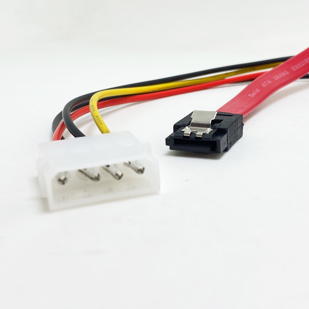 7+15 22Pin Serial ATA SATA to IDE 4P Hard Drive Power Adapter Cable