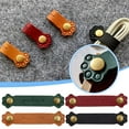 thumbnail image 3 of sourcing map Pack of 5 Leather Cable Ties Cable Clips Headphone K5S6, 3 of 8