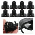 thumbnail image 3 of Shisuyan Drapery Rod Brackets Modern Style Black ABS 8Pcs, 3 of 8