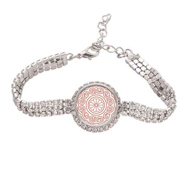 China Chinese Traditional Culture Pattern Tennis Chain Anklet Bracelet Diamond Jewelry